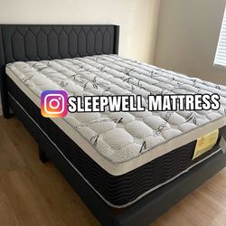 New Queen Bed Frame With Mattress 