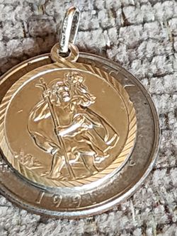 Dije de Sterling Silver 925 san Christopher