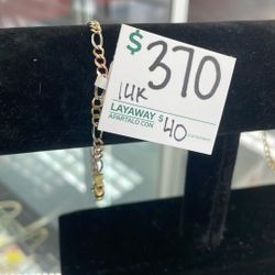 14k Triple Gold Child Bracelet