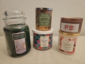Candles- Yankee, Bath and Body Works, Trader Joe's