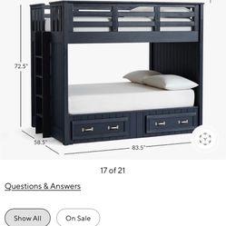 Pottery Barn Bunk bed