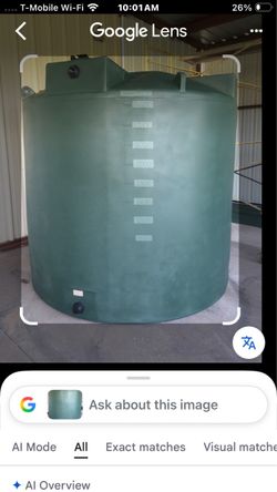 2500 gallon water tank