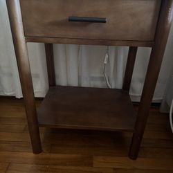 Wood End Table 