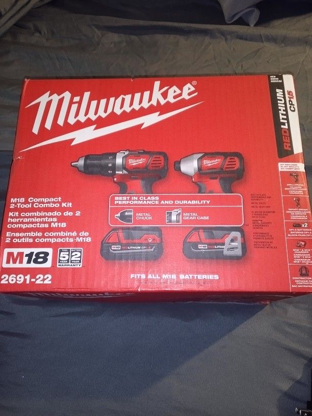 Milwaukee M18 Compact 2-tool Combo Kit