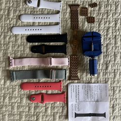 Lot Of 6 Watch Bands For 38 mm Apple Watch