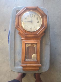 Regulator Wall Clock with Pendulum