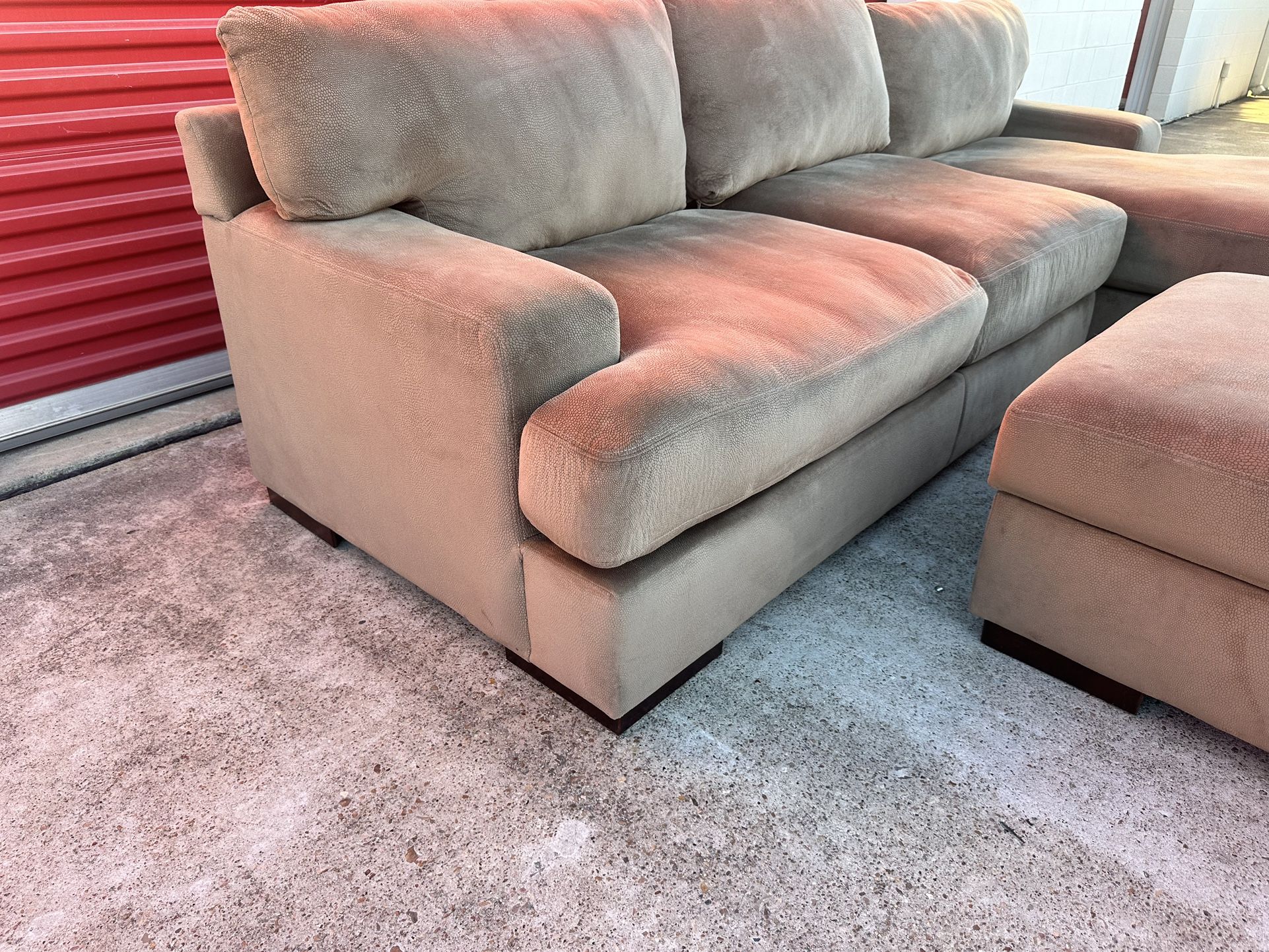 High Quality Ashley Furniture Sectional Couch + Storage Ottoman DELIVERY AVAILABLE for Sale in