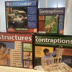 Keva Structures And Contraptions Sets Used 100% Complete