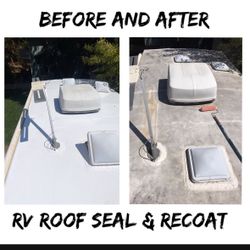 Rv Roof Reseal And Re Coat 