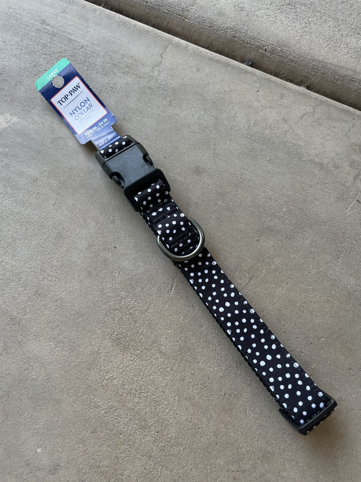 L Polka Dot Dog Collar