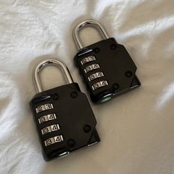 Two 4-Digit Combination padlock