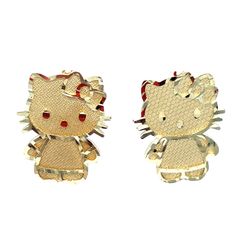 10Kt Yellow Gold Hello Kitty Earrings 2.00g 204554/9