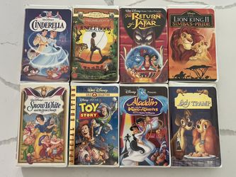 Disney VHS Tapes Clamshell Case Vintage - Lot Of 8