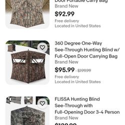 CROSS MARS 3 person See Through Hunting Blind