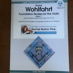 New Violin Lesson Books & Boxwood Chin Rest 