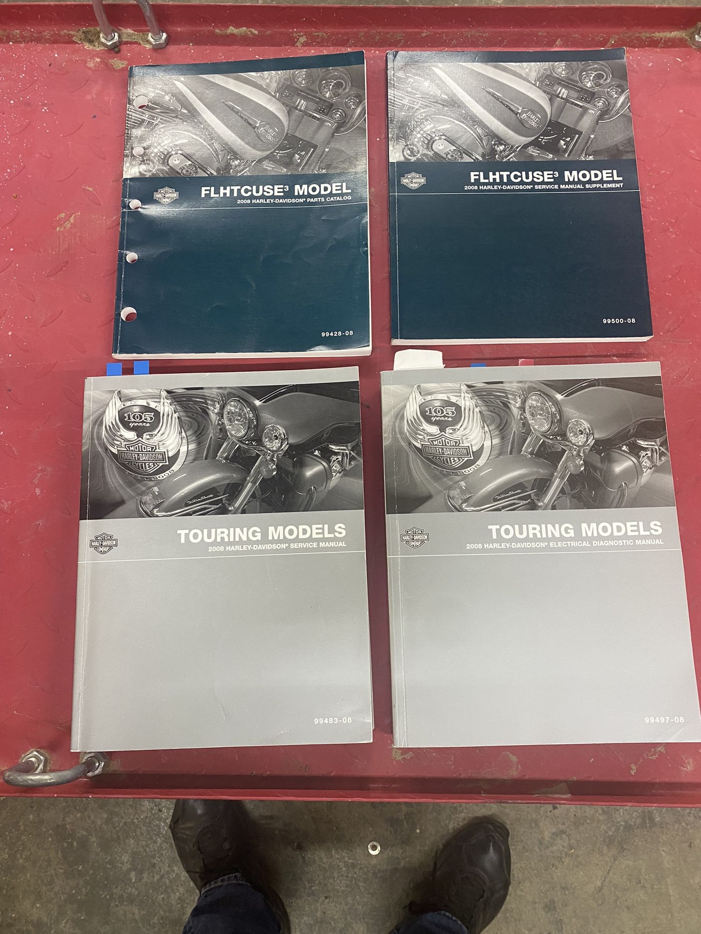 Harley Service Manuals Air Filter Pins Patches Tail Light Prices In Description