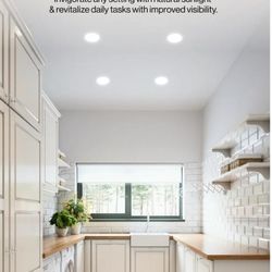 6-inch recessable LED lights 5000K daylight