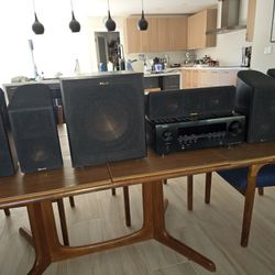 Klipsch Denon 7.1 Atmos Theater Sound System Complete
