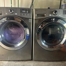 LG Front Load Washer & Gas Dryer Set – $600