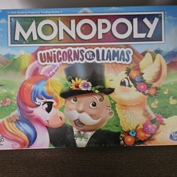 Monopoly  unicorns and Llamas