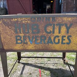 Old Soda Cooler Hub City Beverages 