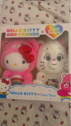 Hello kitty x Care Bears plushies