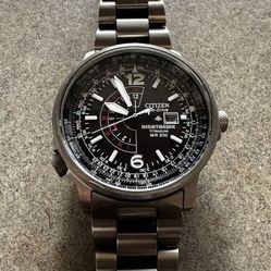 Citizen Eco-Drive Titanium Nighthawk Watch B877-S025796
