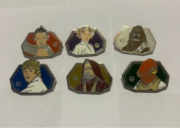 2020 Disney Star Wars Heroes Complete Set With Chaser Hidden Mickey Pins