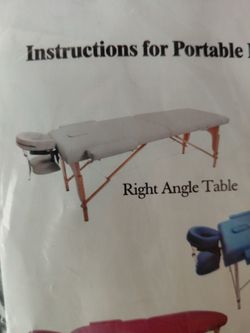 Portable massage bed.