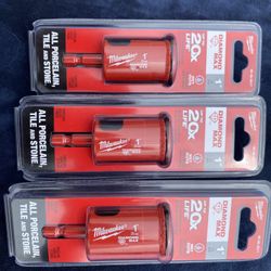 Milwaukee 1" Diamond Hole Saw/Wet Saw Bundle Of 3