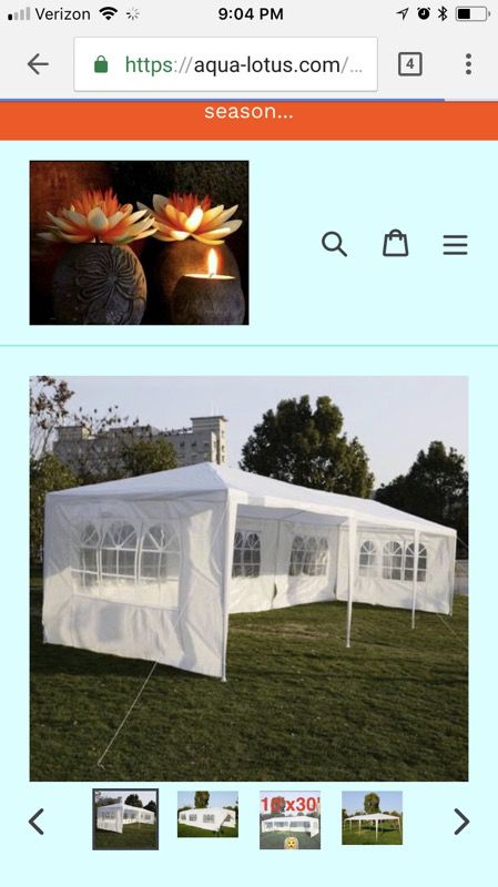 30 x 10’ EVENT TENT- PRICE FIRM