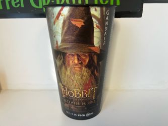 The Hobbit An Unexpected Journey 2012 Movie Theater Promo Soda Cup 7" Gandalf & Gollum