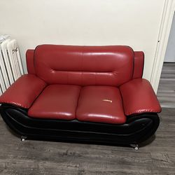 Used Red Leather Couches
