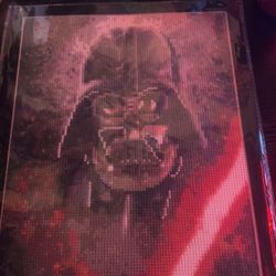 Framed Darth Vader diamond Art