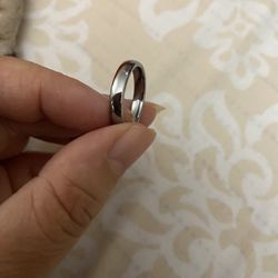 Stainless Steel Wedding Band Size 7