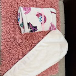 Barbie Hand Towels, Bath Mat, and Hair Towel 