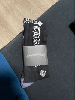 Black and white chrome heart socks