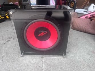 Custom Kenwood 10” Subwoofer in Premium Plexiglass Ported Enclosure