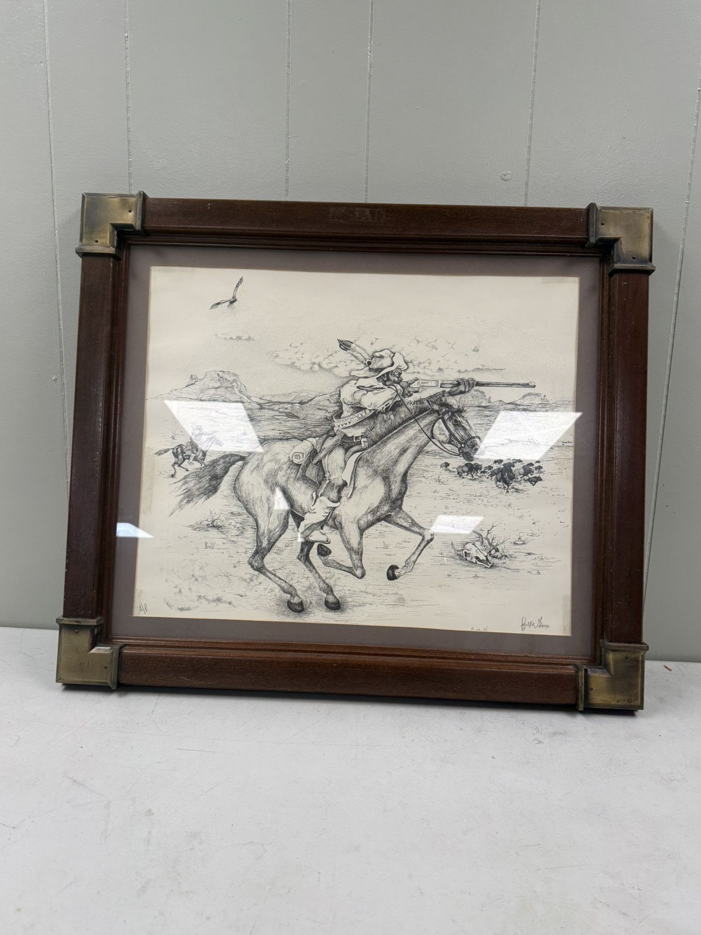 Last Based on the signature, the artwork is by the Danish artist Mads Stage (1). • Mads Stage was a well-known illustrator and Picture Frame