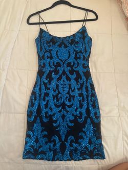 Small Blue Windsor Dress