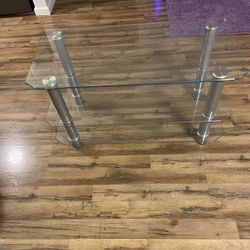 3 Tier Tempered Glass TV Stand FREE