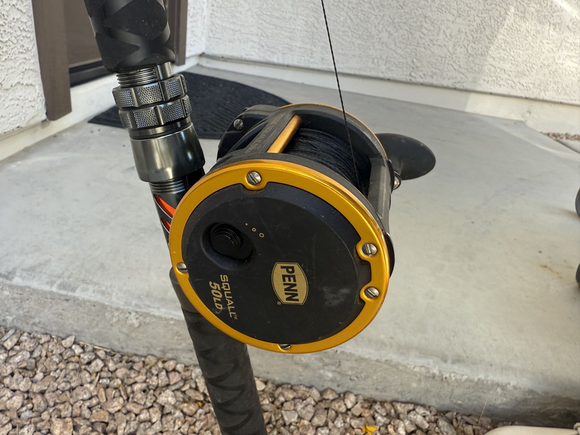 Penn Squall 50 Ld Hellcat Fishing Reel Fishing Rod