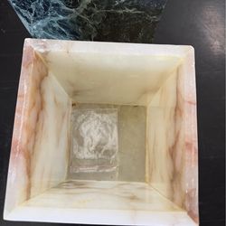 Real marble trash small cans