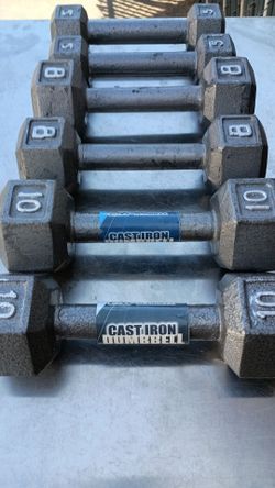 Set of Dumbbells basically New.