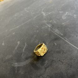 10k golden nugget ring 