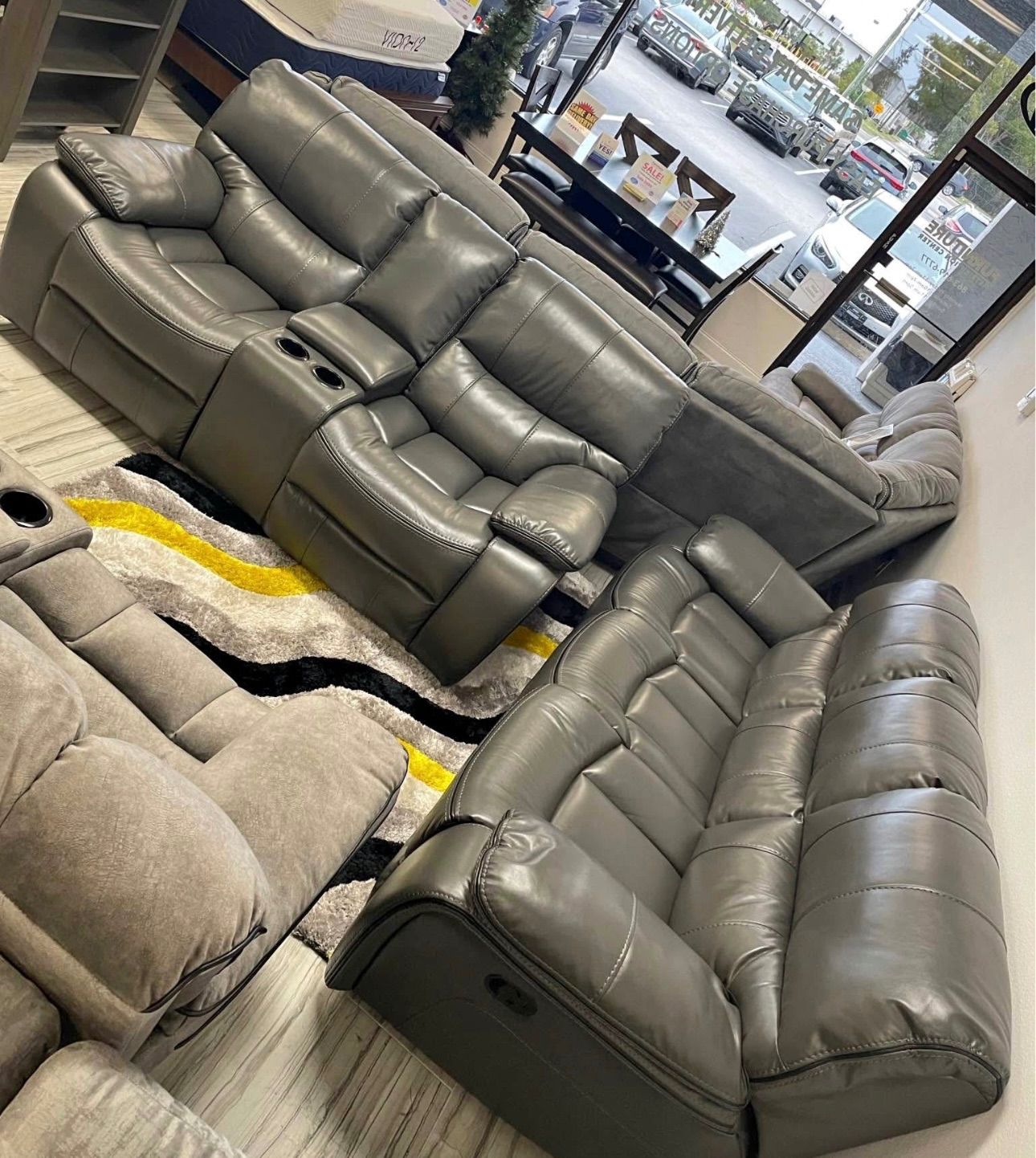 Madrid reclining two piece sofa and loveseat $999