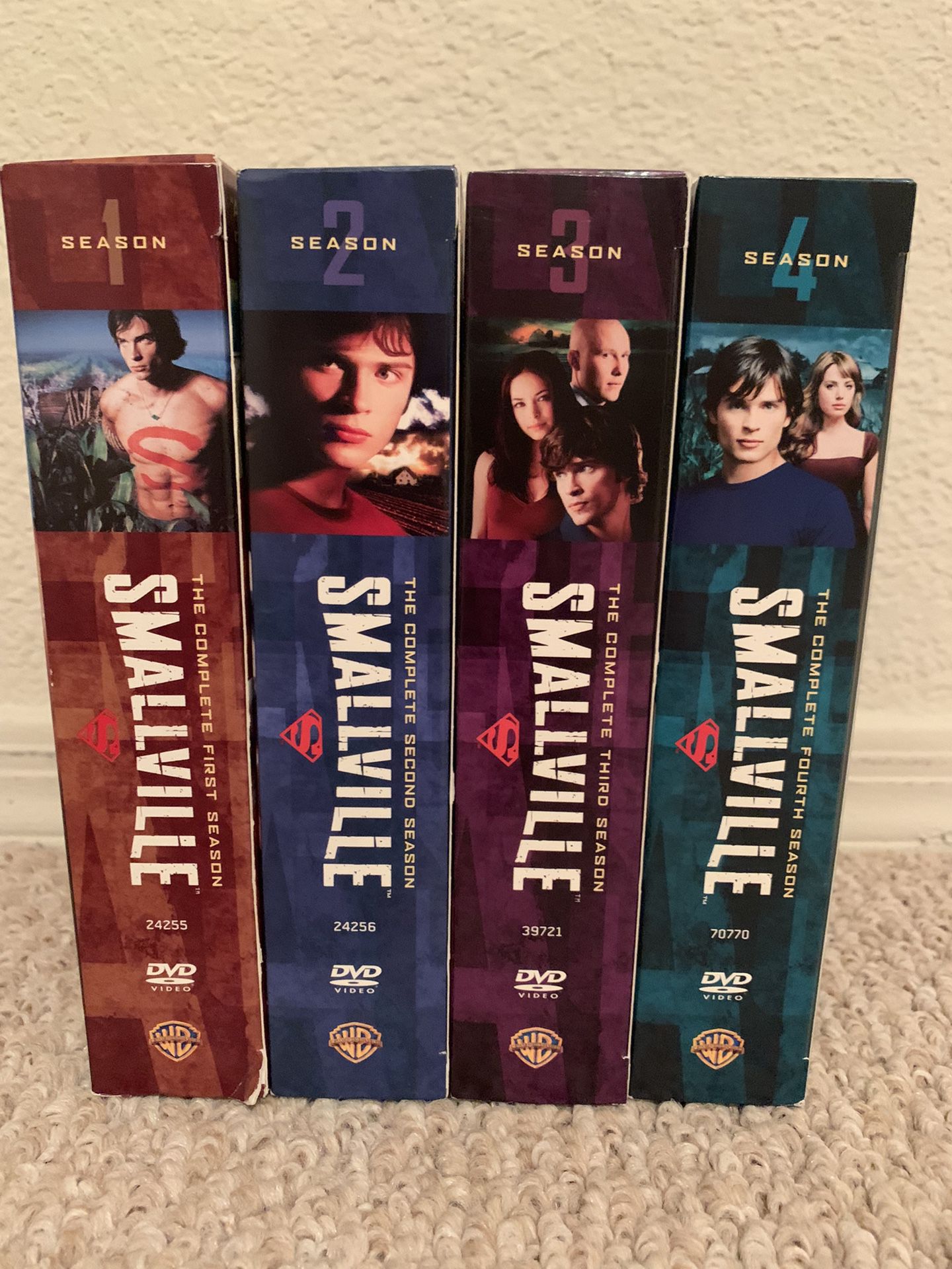 Smallville DVD sets seasons 1-4