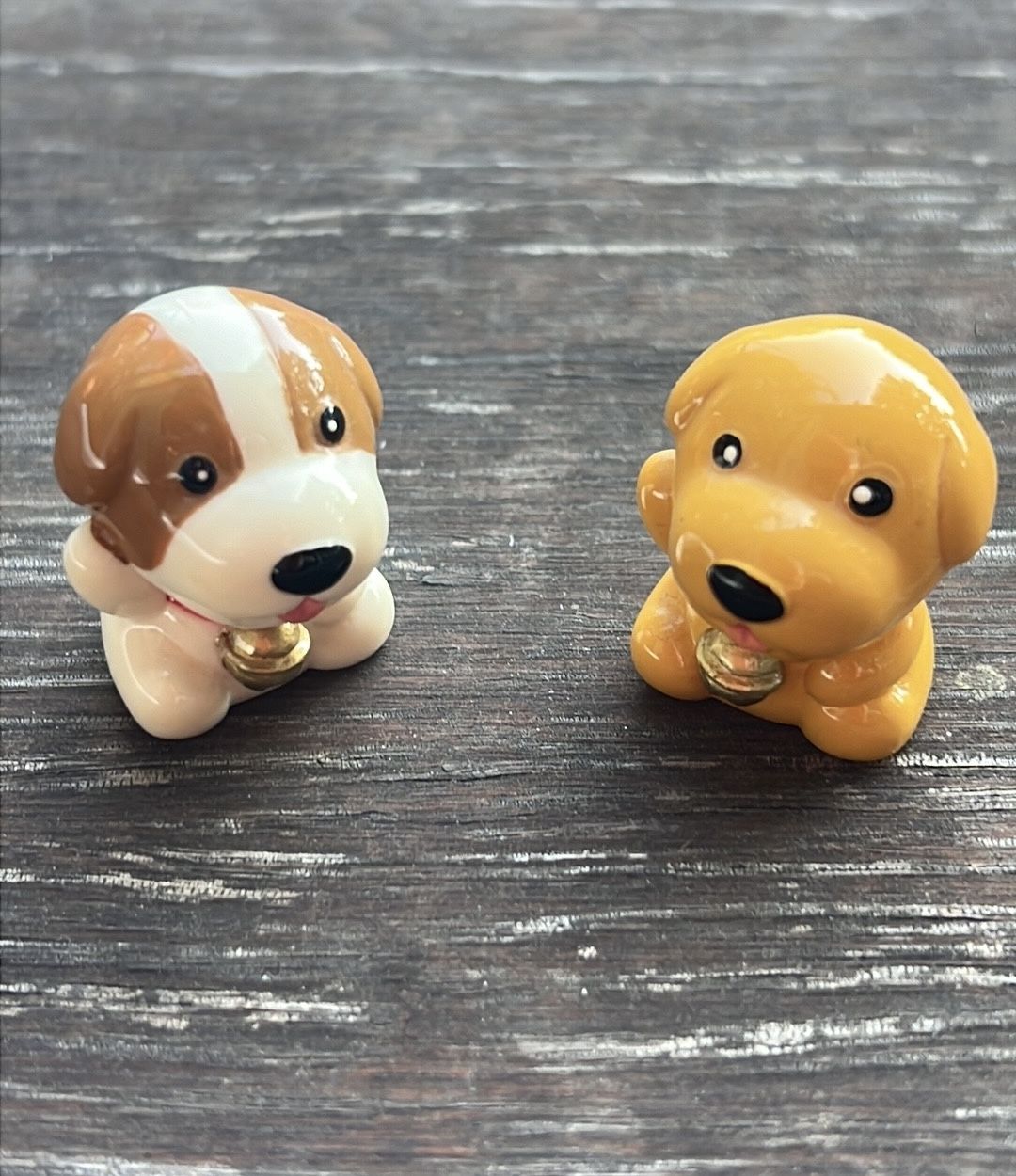 Adorable painted Puppy dog Figurines