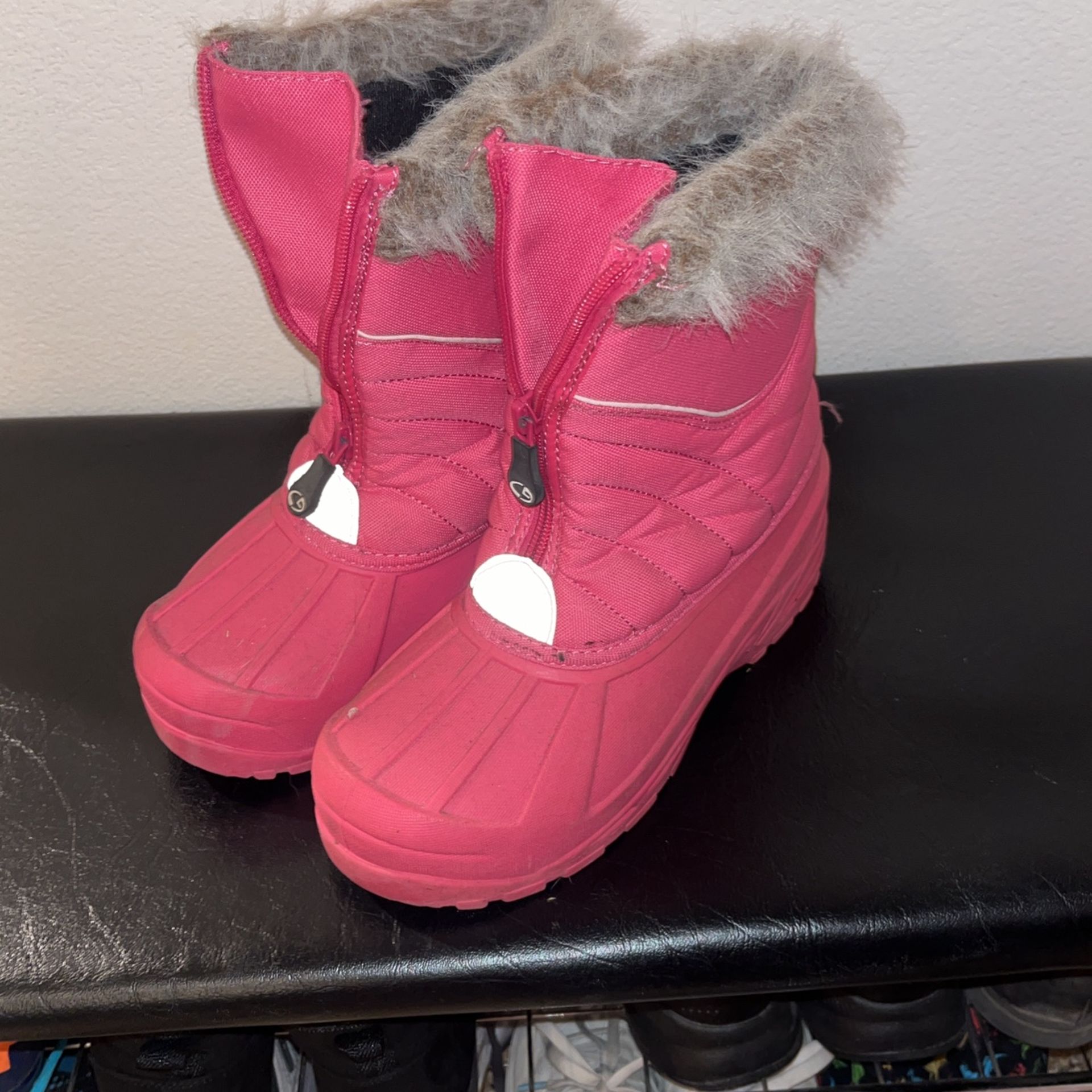 Snow Rain Boots Girls Size 4