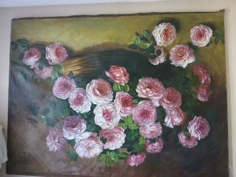 Original Oil Painting of Roses